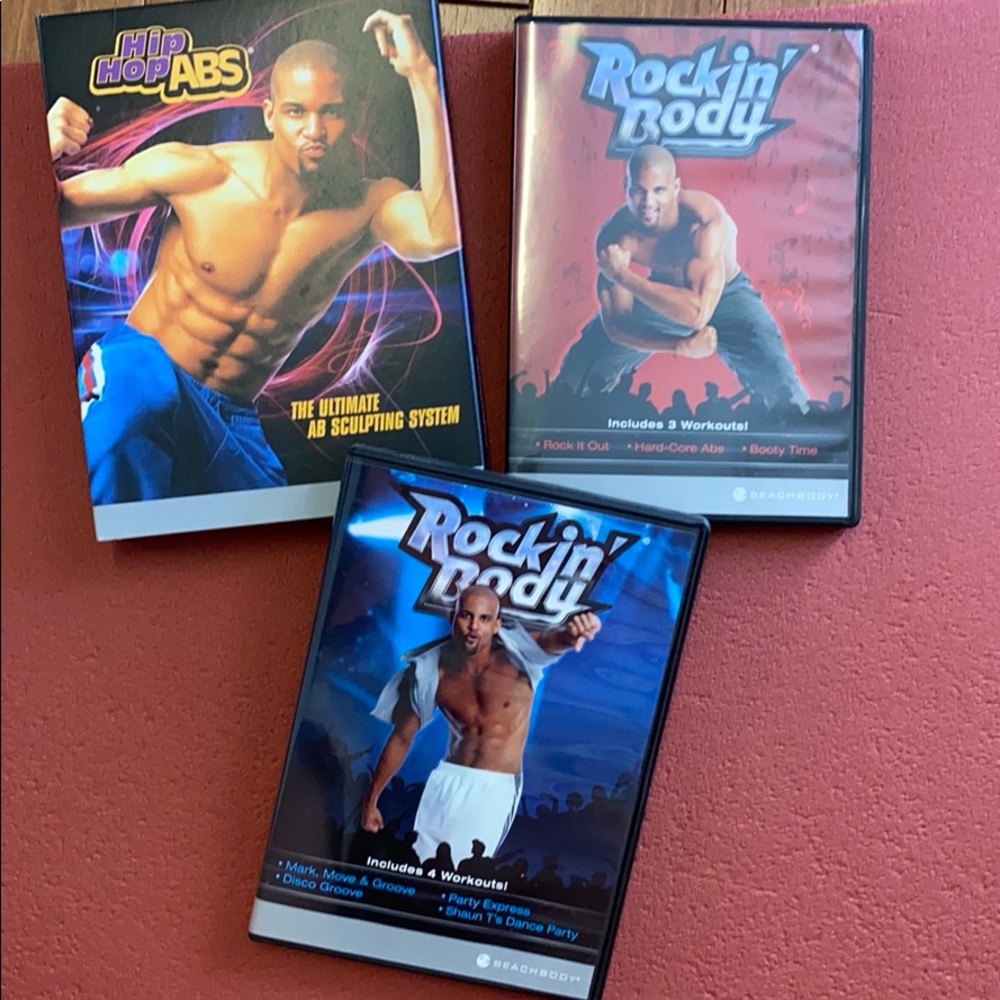 Beach body rocking body and hip-hop abs DVDs